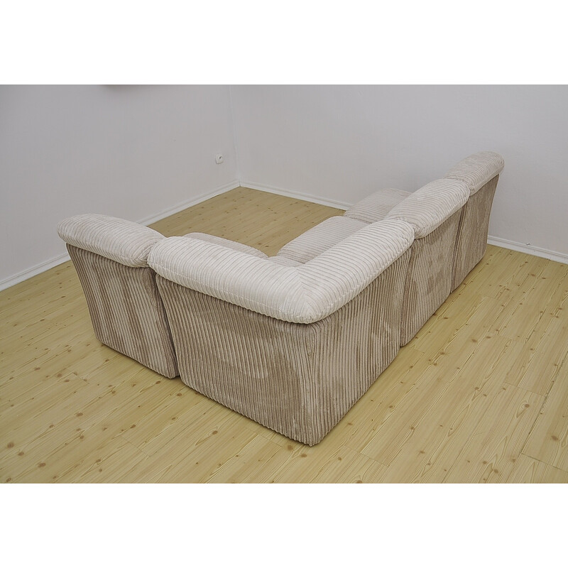 Modulares Vintage-Sofa aus zweifarbigem Cord, 1970