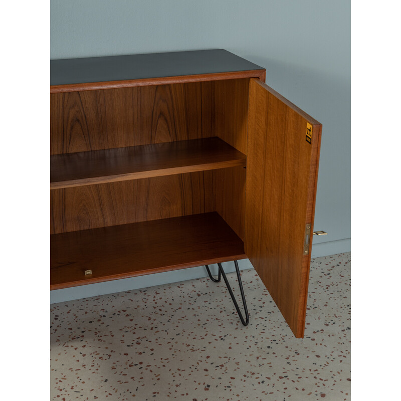 Credenza d'epoca in teak impiallacciato a due ante per Heinrich Riestenpatt, Germania 1960