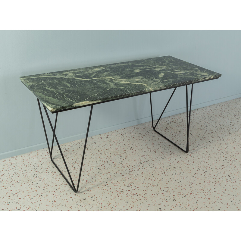 Vintage unique desk with a marble table top, Germany 1960