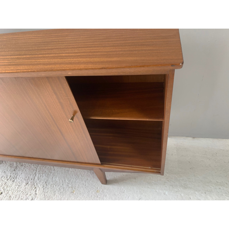 Mid century teak sideboard with 2 sliding doors by Avalon, 1960s