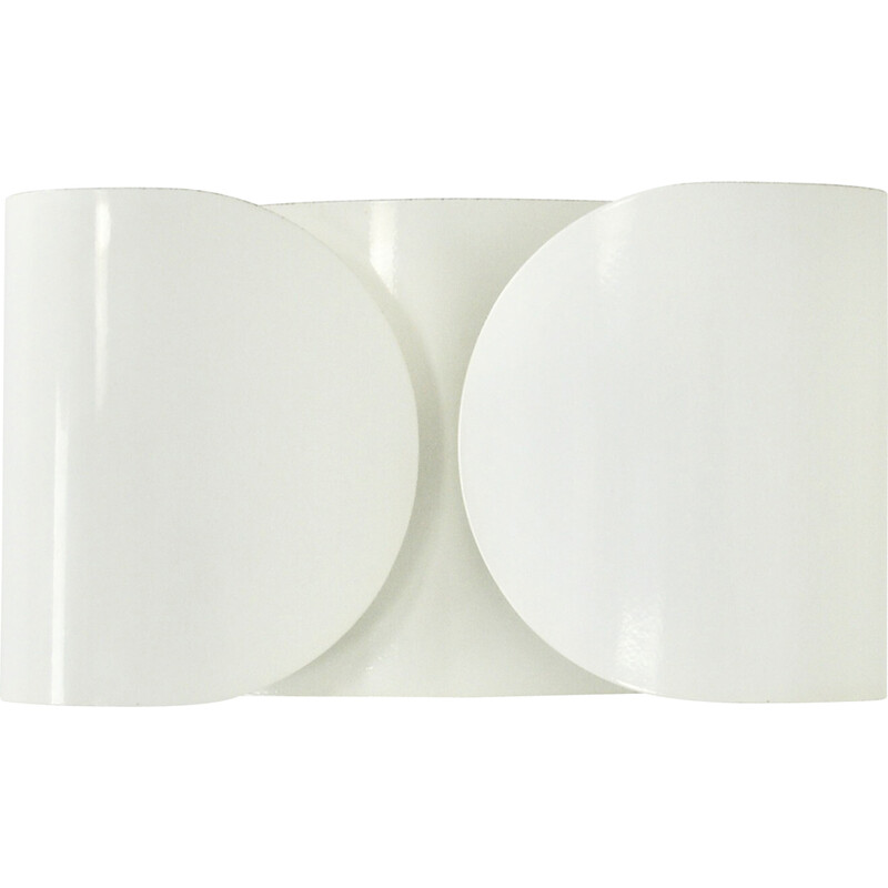 Vintage white Foglio wall lamp by Tobia and Afra Scarpa for Flos, 1960