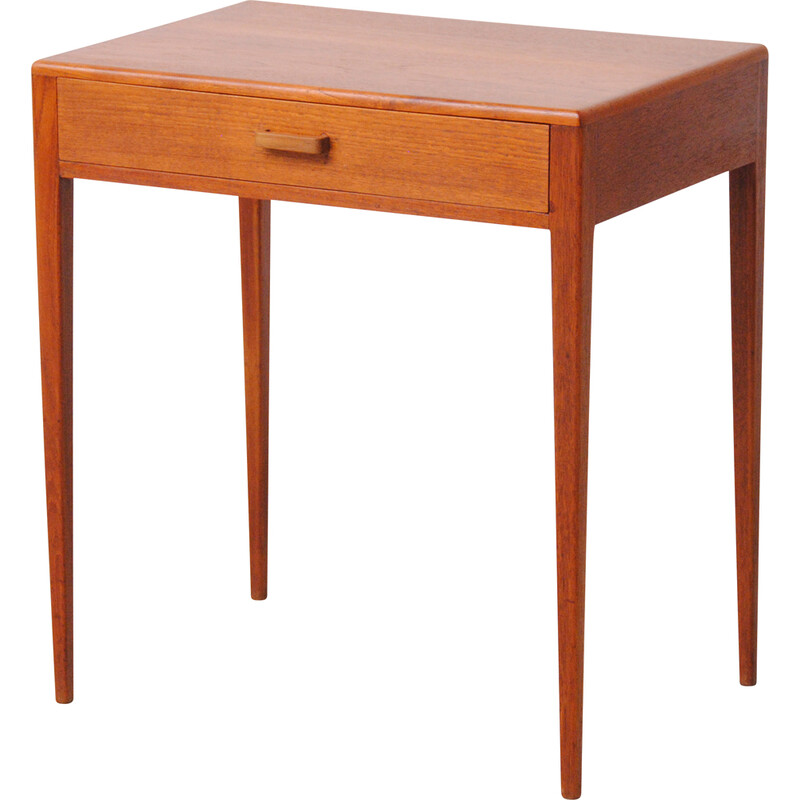 Vintage Danish teak sewing table, 1960s