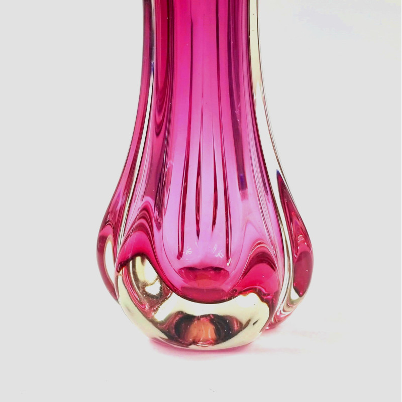 Vintage Murano glass vase by Fratelli Toso, Italy 1960