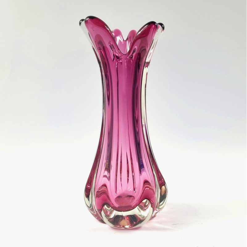 Vintage-Vase aus Muranoglas von Fratelli Toso, Italien 1960