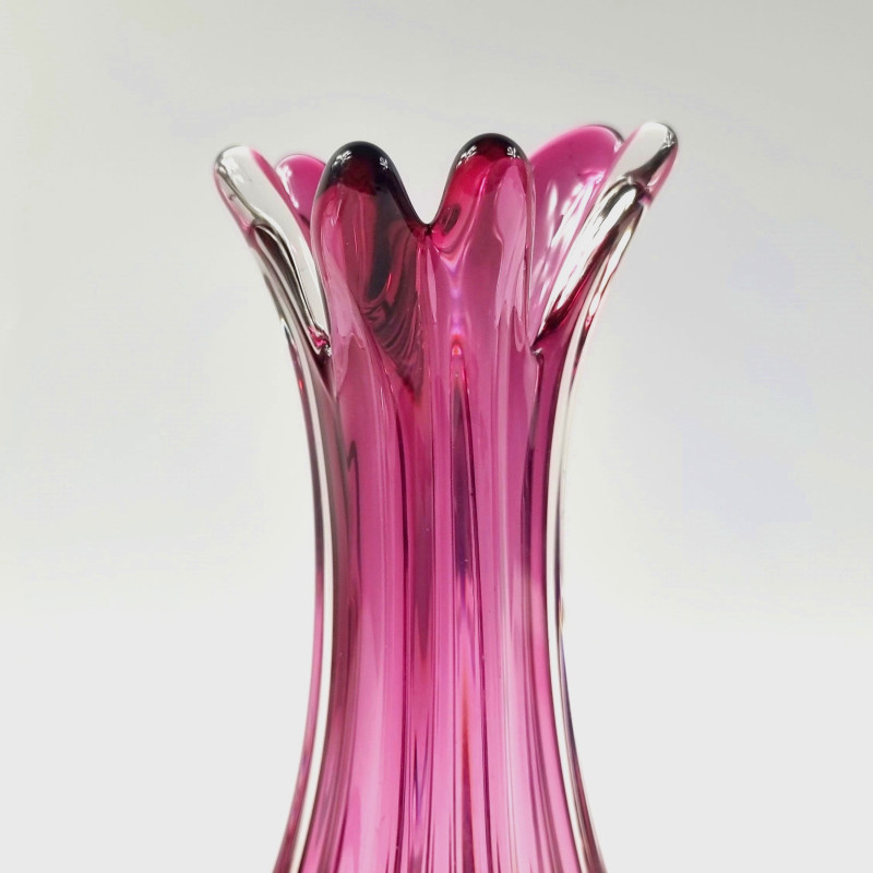 Vintage Murano glass vase by Fratelli Toso, Italy 1960