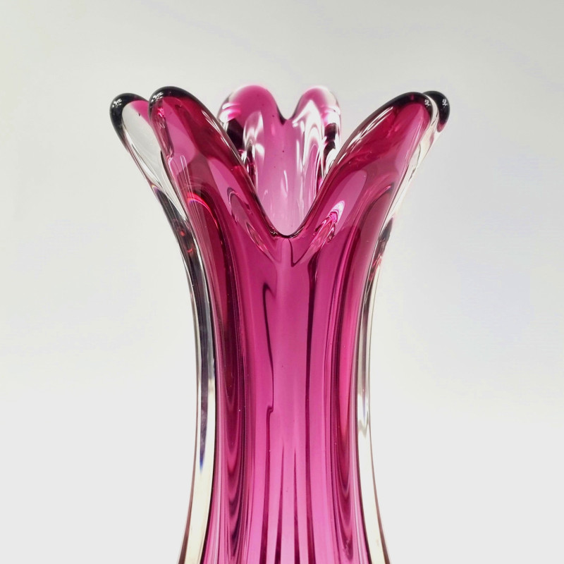 Vintage Murano glass vase by Fratelli Toso, Italy 1960