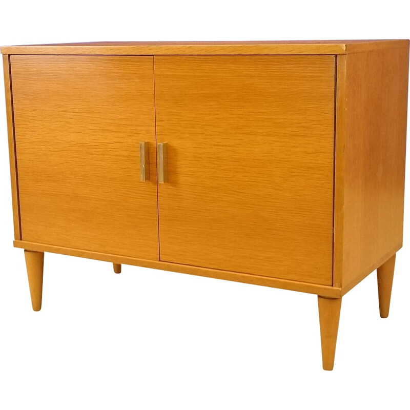 Small sideboard in blond ash - 1950s 
