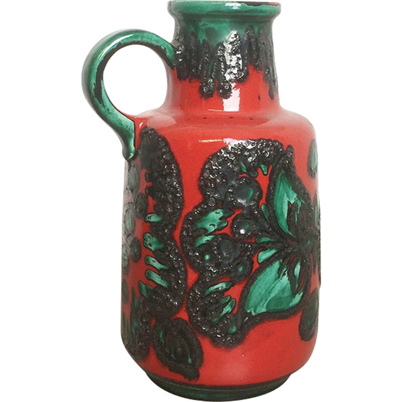 Vase vintage Scheurich en fat lava - 1970