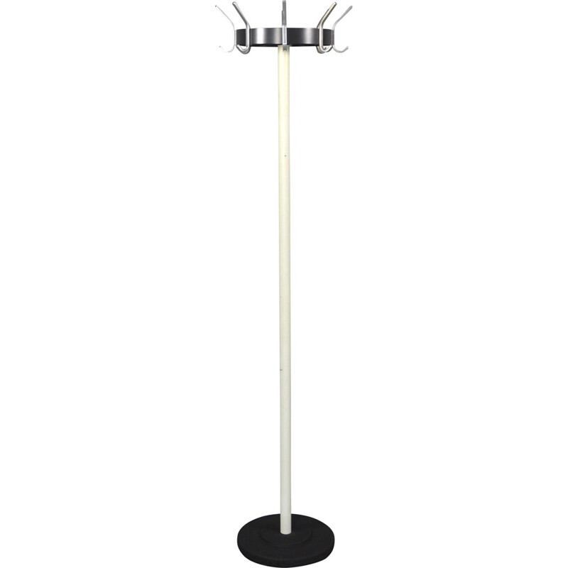 Gispen "model 9807" coat rack in steel and aluminium - 1960s