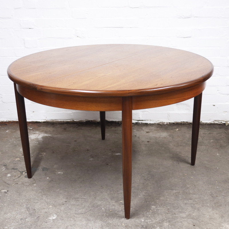 Tavolo rotondo allungabile in teak vintage di G-Plan, Regno Unito 1960