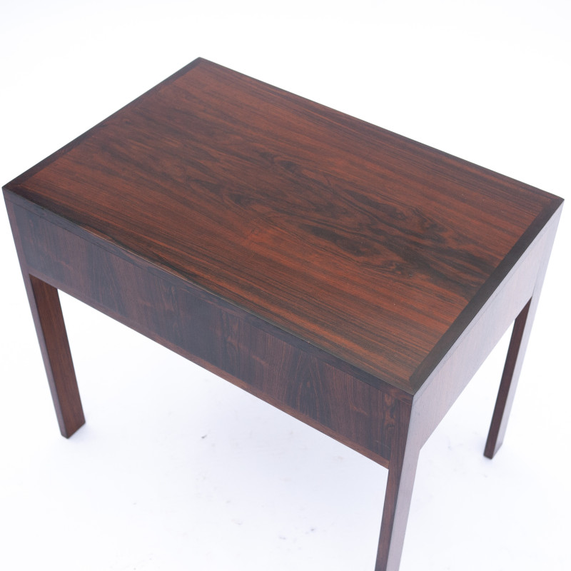 Scandinavian vintage side table in rosewood by Illum Wikkelsø, 1960s