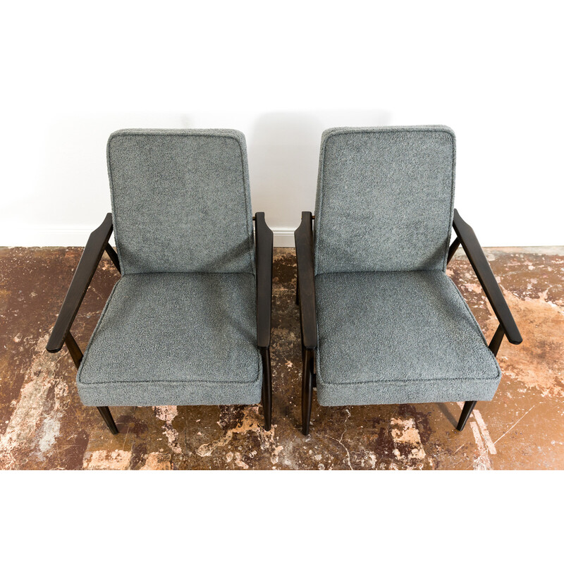 Pair of vintage armchairs by H. Lis, 1960s