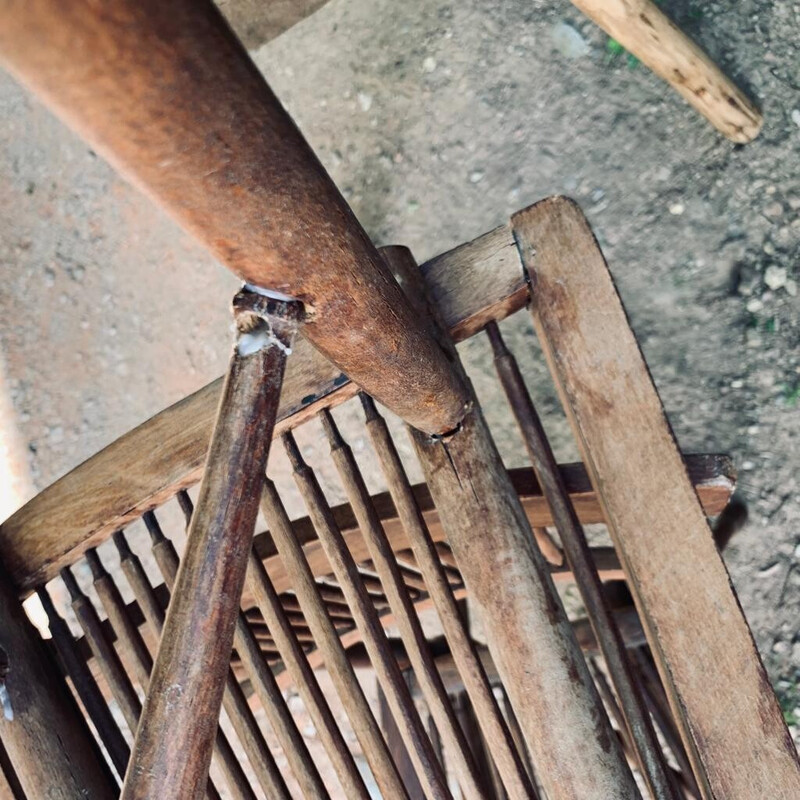 Pair of vintage garden chairs