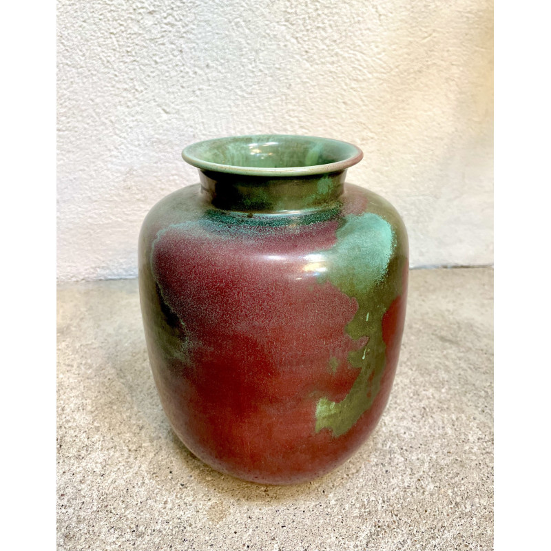 Vaso tedesco vintage in ceramica smaltata di Richard Uhlemeyer, anni '40