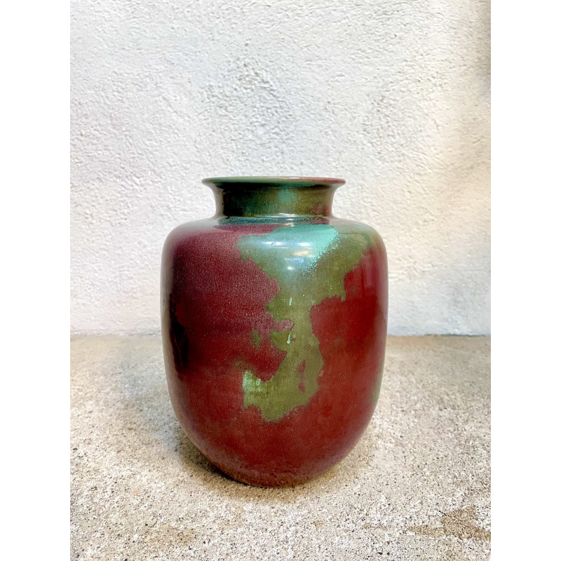 German vintage glazed ceramic vase by Richard Uhlemeyer, 1940s