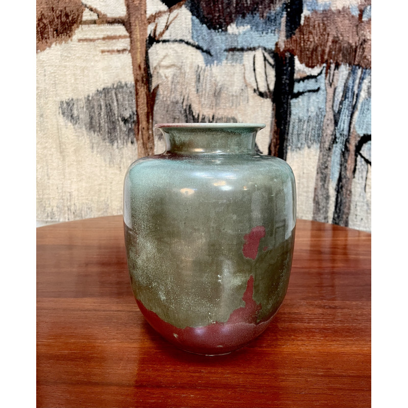 German vintage glazed ceramic vase by Richard Uhlemeyer, 1940s