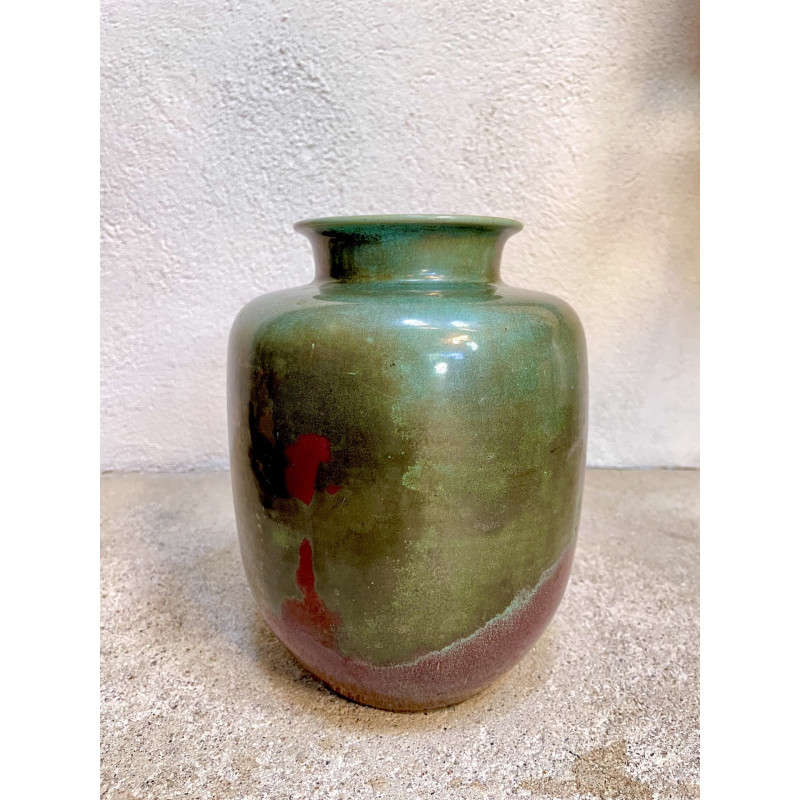 German vintage glazed ceramic vase by Richard Uhlemeyer, 1940s