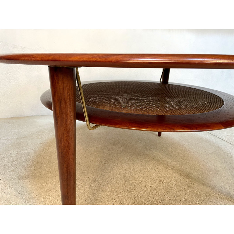 Vintage "Minerva Fd 515" coffee table by Peter Hvidt and Orla Mølgaard-Nielsen for France and Son, Denmark 1960s