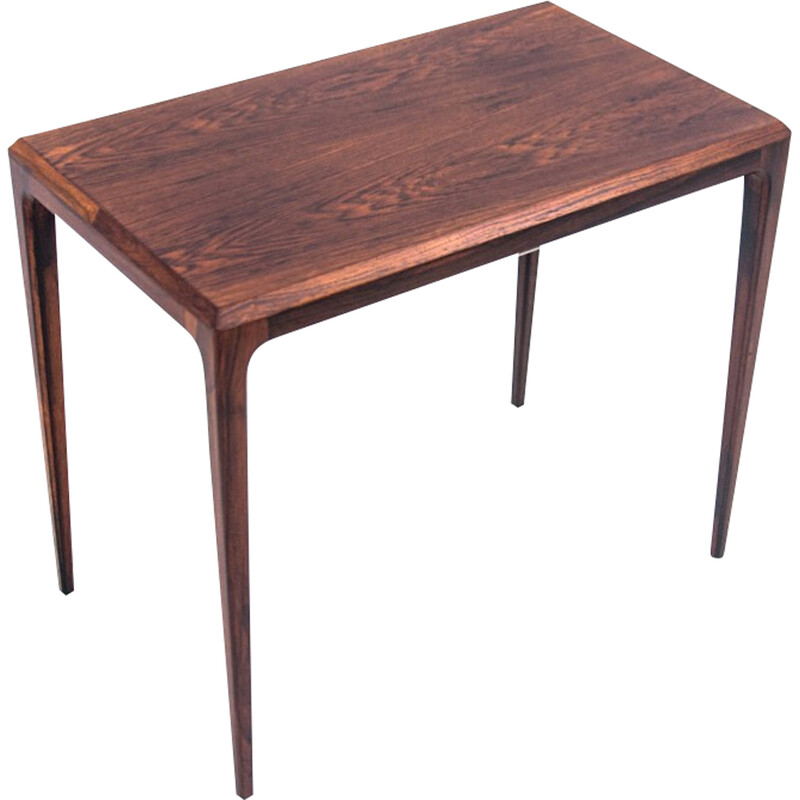 Vintage rosewood side table by Johannes Andersen for Silkeborg Mobler, Denmark 1970