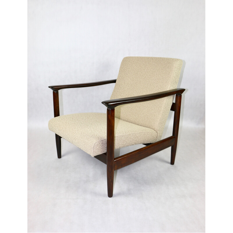 Vintage beige Gfm-142 armchair by Edmund Homa, 1970s