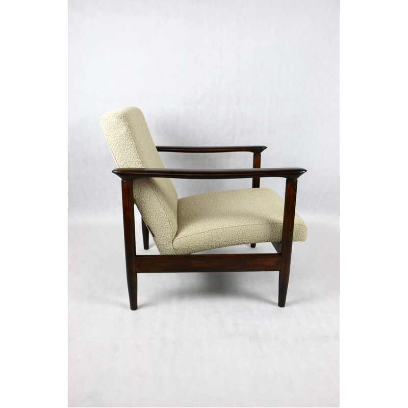 Fauteuil vintage beige Gfm-142 par Edmund Homa, 1970