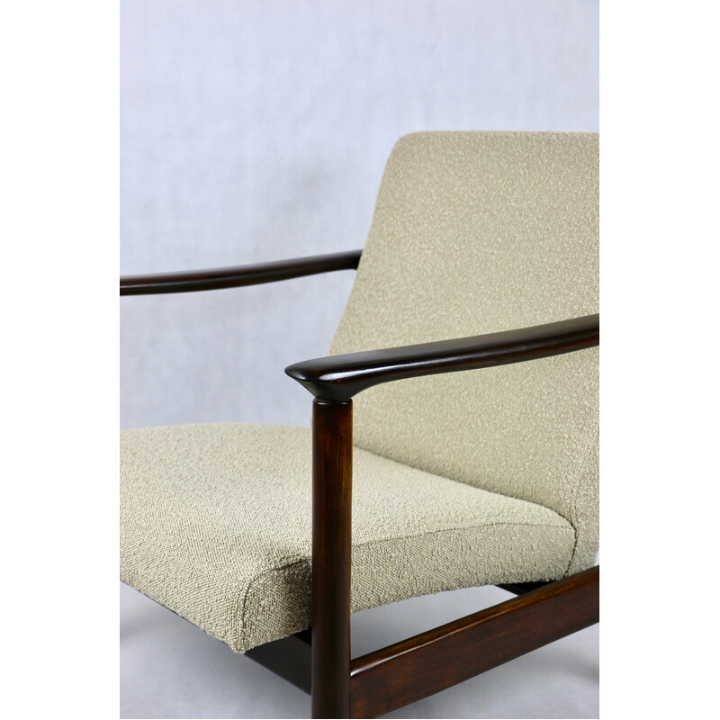 Vintage beige Gfm-142 armchair by Edmund Homa, 1970s