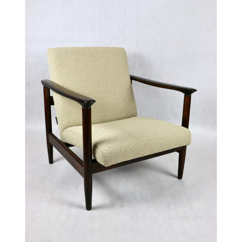 Vintage beige Gfm-142 armchair by Edmund Homa, 1970s
