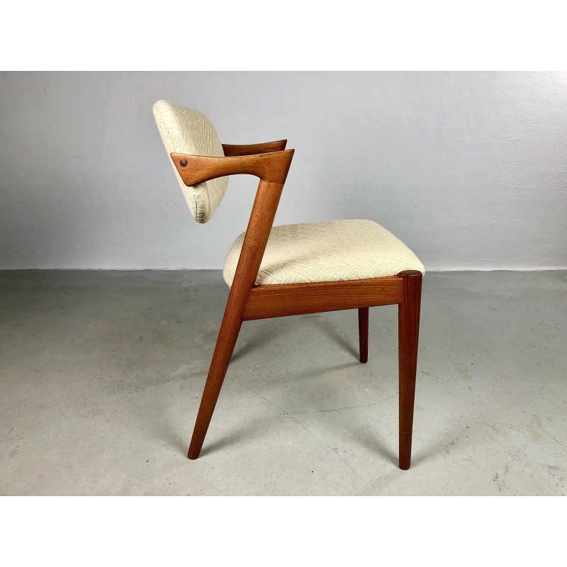 Set of 4 vintage teak dining chairs by Kai Kristiansen for Schous Møbelfabrik, 1960s