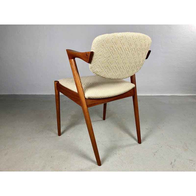 Set of 4 vintage teak dining chairs by Kai Kristiansen for Schous Møbelfabrik, 1960s