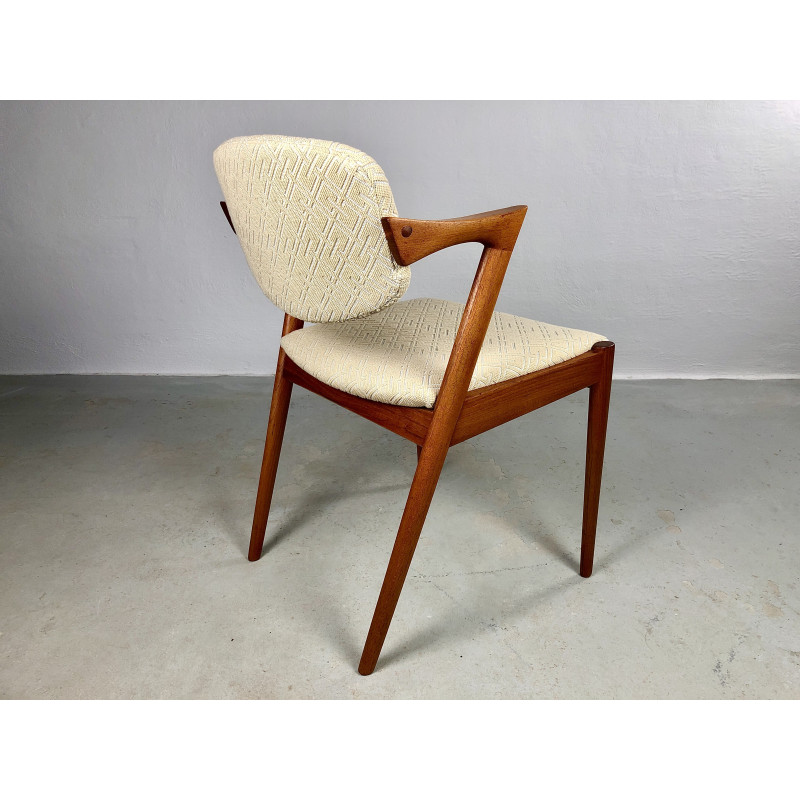 Set of 4 vintage teak dining chairs by Kai Kristiansen for Schous Møbelfabrik, 1960s