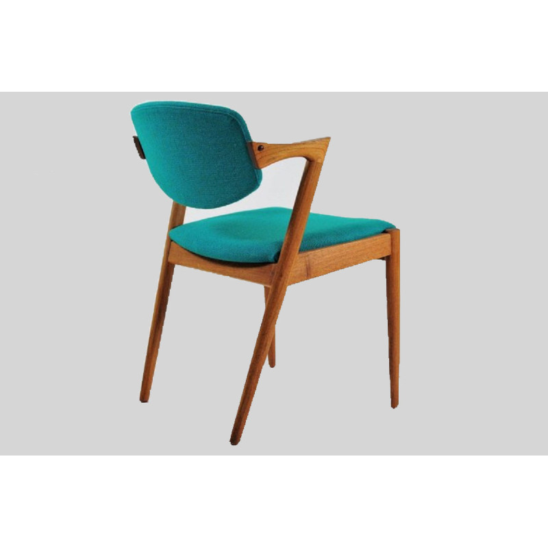 Set van 10 Deense vintage teakhouten eetkamerstoelen van Kai Kristiansen voor Schous Møbelfabrik, jaren 1960