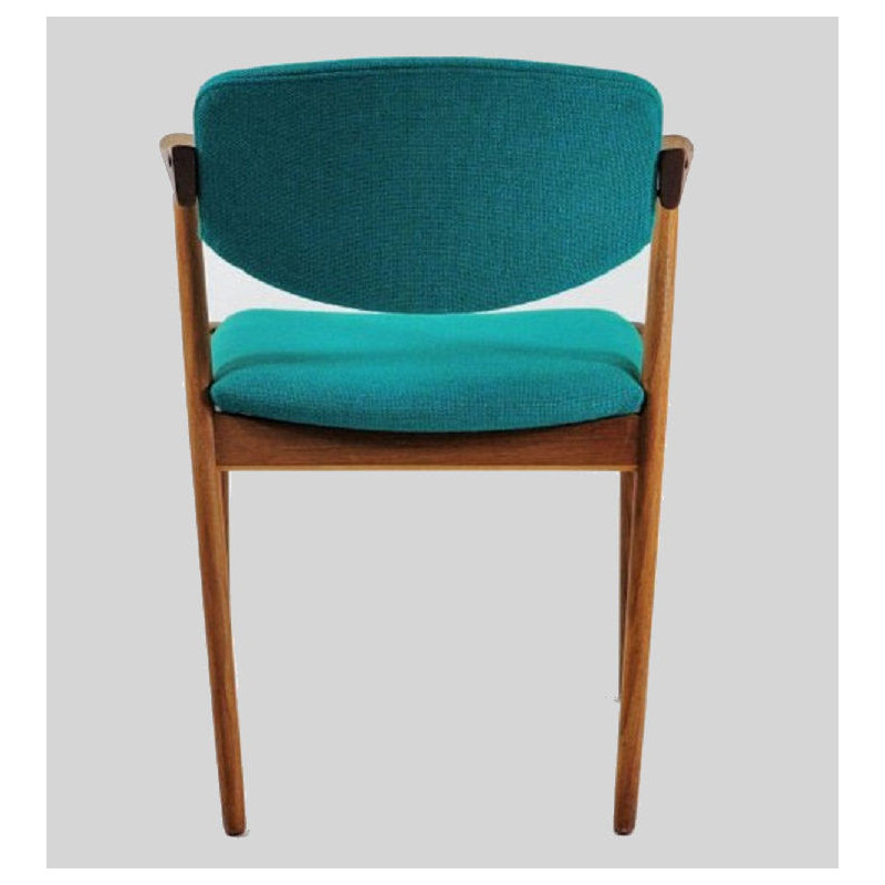 Set van 12 vintage teakhouten stoelen van Kai Kristiansen voor Schous Møbelfabrik, 1960