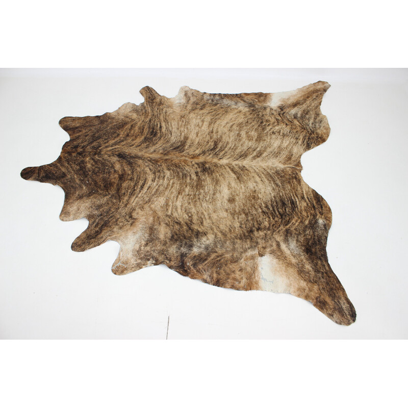 Vintage Brazilian brindle cowhide