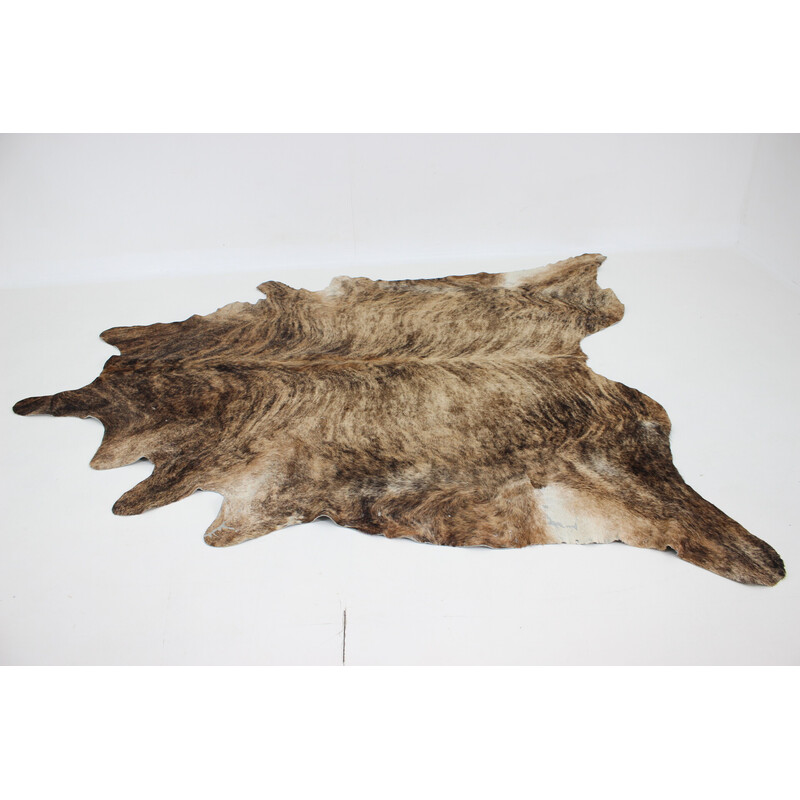 Vintage Brazilian brindle cowhide