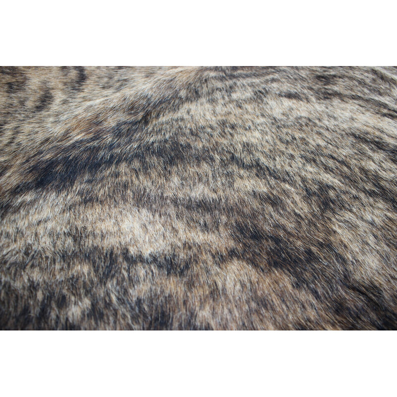 Vintage Brazilian brindle cowhide