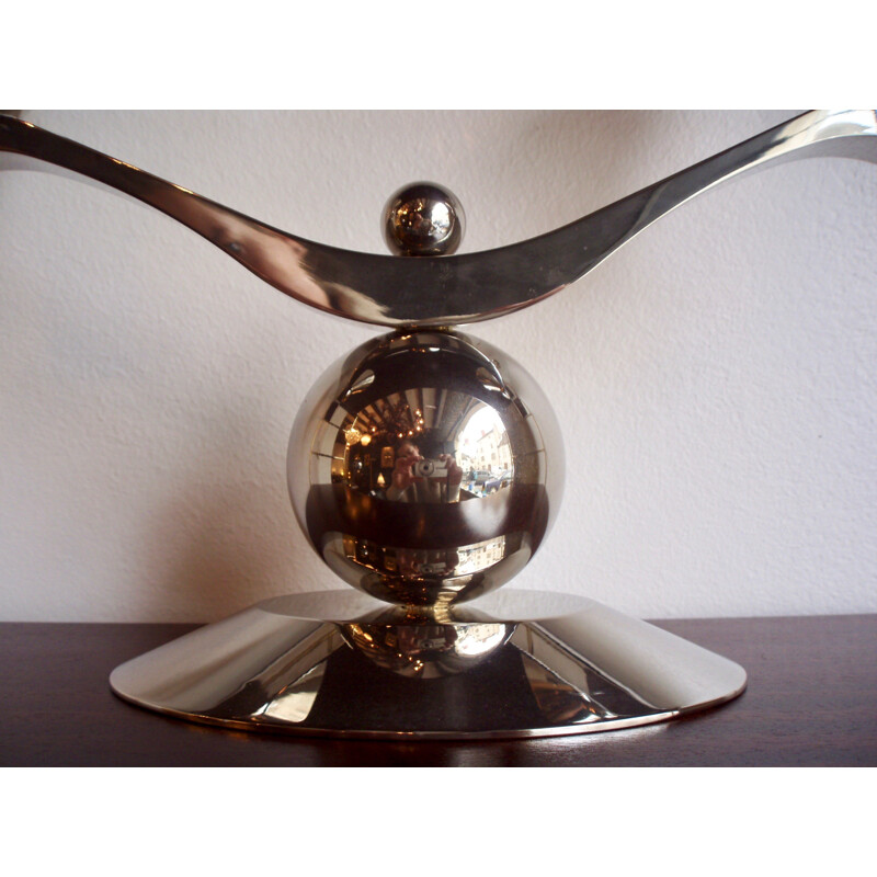Two branches silver candle holder - 1970s