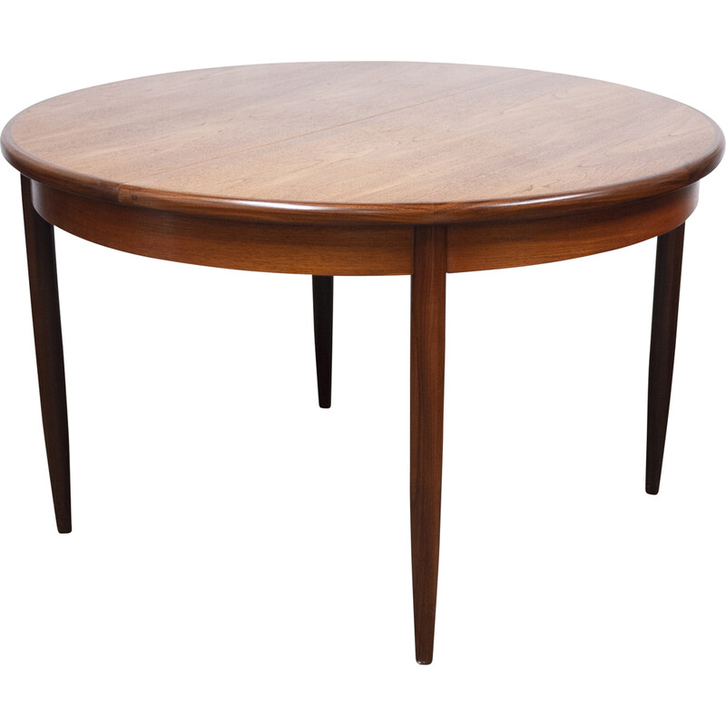 Vintage round extending teak dining table by G-Plan, U.K 1960s