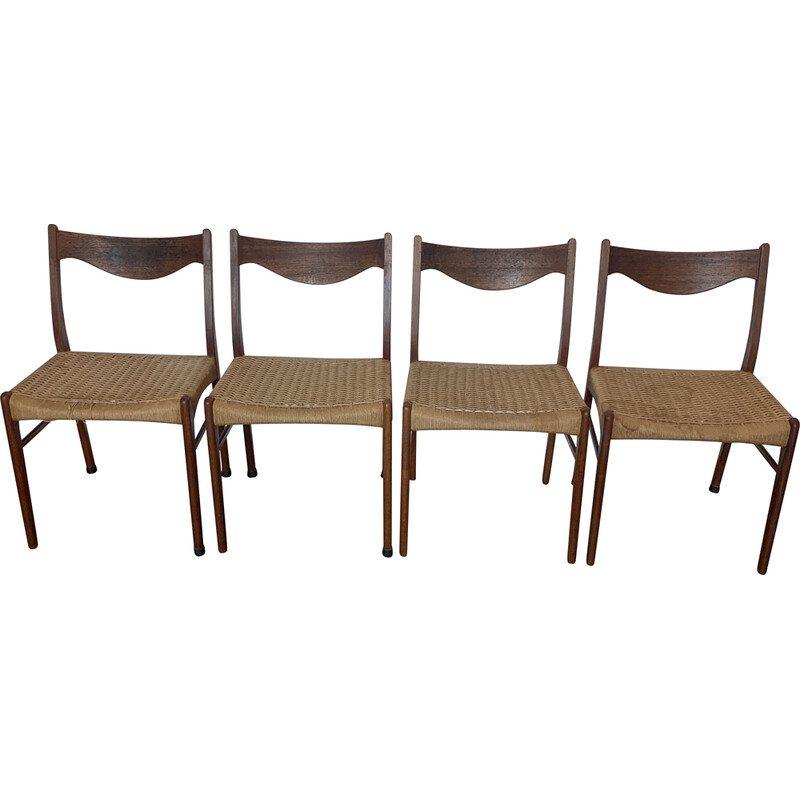 Set van 4 vintage stoelen van Arne Wahl Iversen voor Glyngøre Stolefabrik, 1960