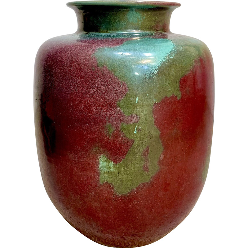 Vaso tedesco vintage in ceramica smaltata di Richard Uhlemeyer, anni '40