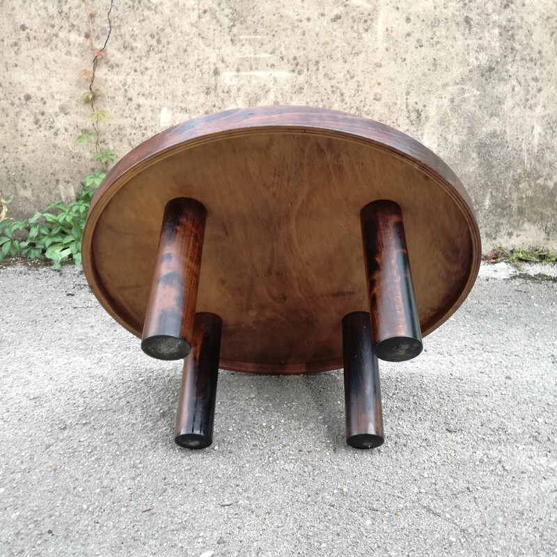 Vintage coffee table with ceramic top by Roger Capron, 1950s