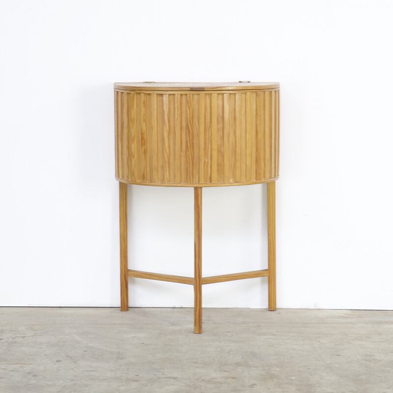 Svensk Fur mid century pine small cabinet, Carl MALMSTEN - 1960s