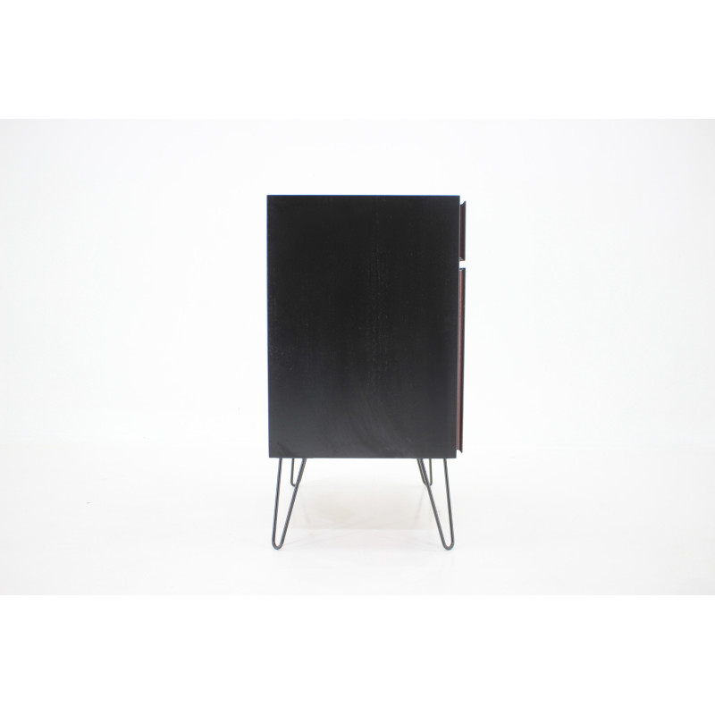 Vintage lack lacquered cabinet by Omann Jun, Denmark 1960s