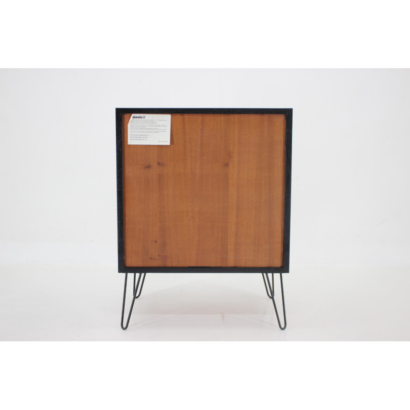 Vintage lack lacquered cabinet by Omann Jun, Denmark 1960s