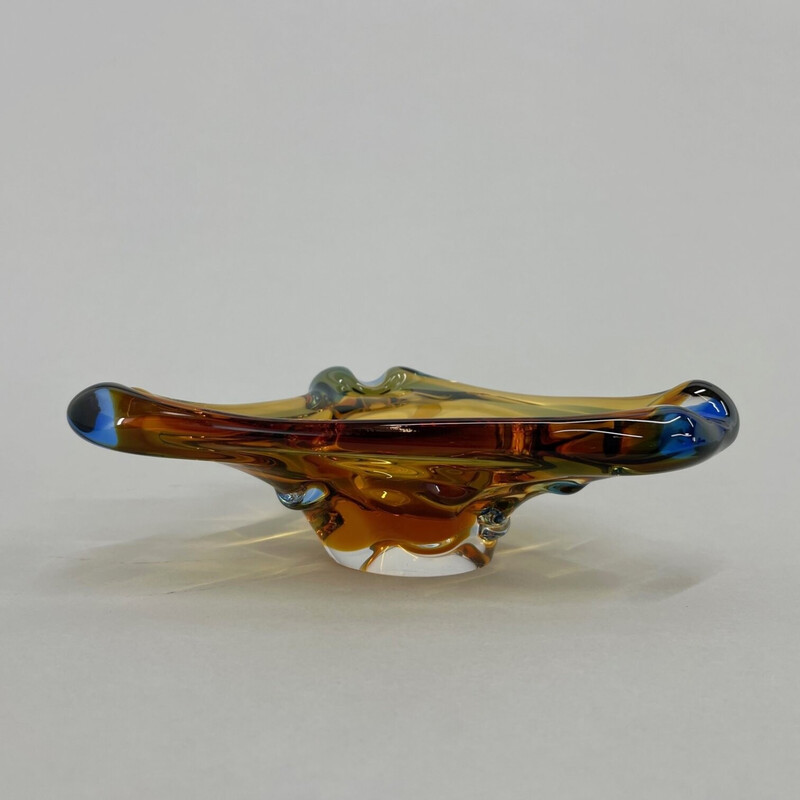 Vintage Bohemian Art Glass ashtray by Josef Hospodka, 1960s