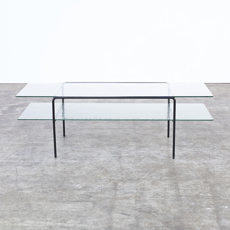 Table basse Gispen en verre, André CORDEMEYER - 1950