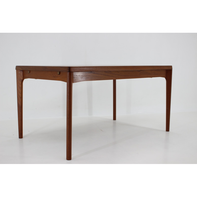 Vintage teak extendable dining table by Henning Kjaerulf, Denmark 1960s