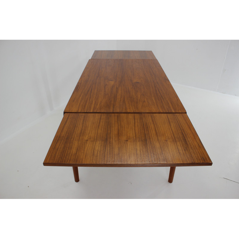 Vintage teak extendable dining table by Henning Kjaerulf, Denmark 1960s