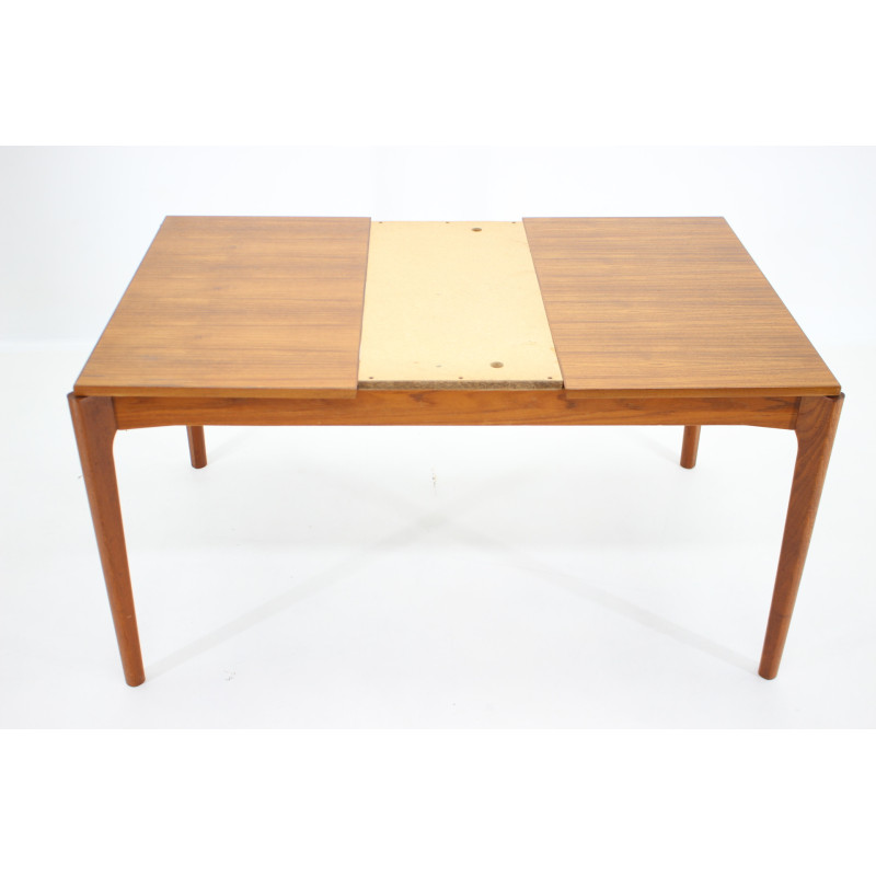 Vintage teak extendable dining table by Henning Kjaerulf, Denmark 1960s