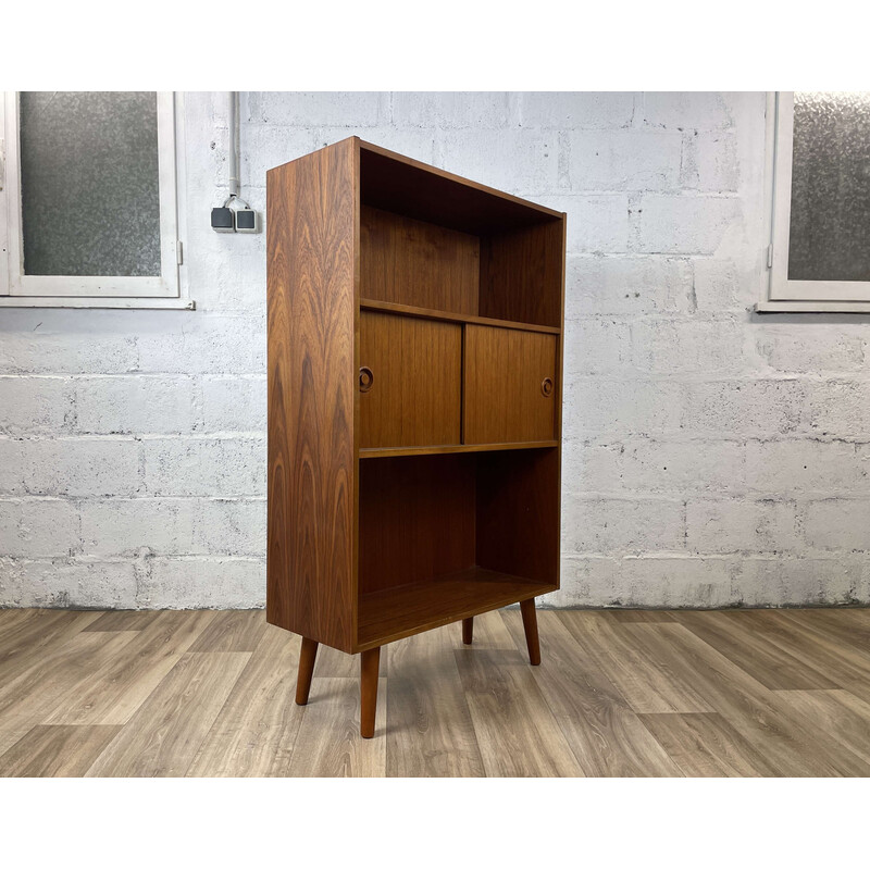 Vintage teak 2 doors bookcase, Denmark 1960