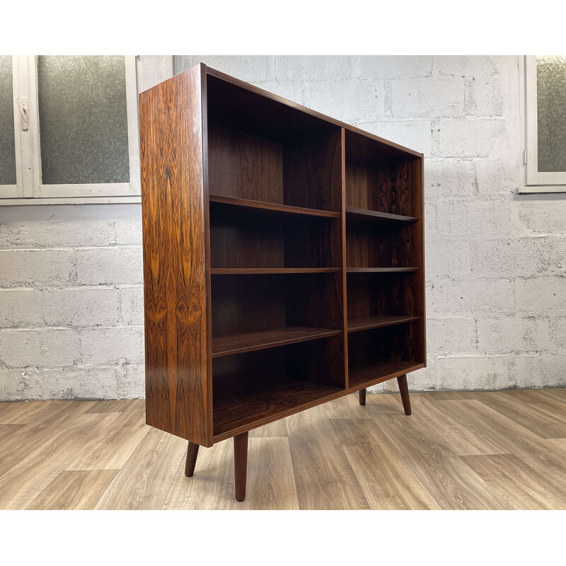 Scandinavian vintage rosewood bookcase by Poul Hundevad, 1960